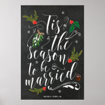 Es ist die Saison, um Winterhochzeitsschild zu hei