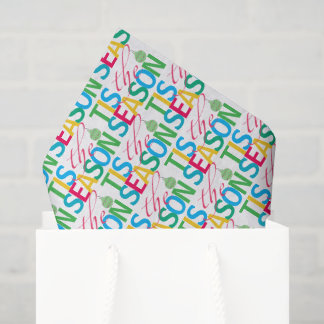 Es ist die Saison Weihnachts-Tissue-Papier Seidenpapier