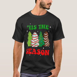 Es ist die Saison Weihnachtsbaum Kuchen Debbie Gro T-Shirt