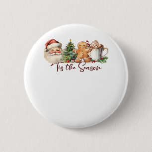 Es Ist Die Saison Weihnachtsfeier Kleidung Lustig Button