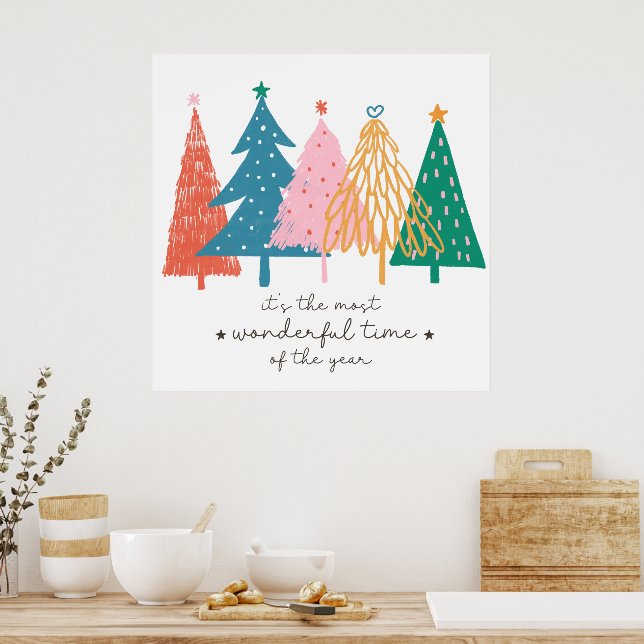 Es ist die schönste Zeit des Jahres Weihnachten Poster (Küche)