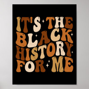 Es ist die schwarze Geschichte für mich Groovy Bla Poster