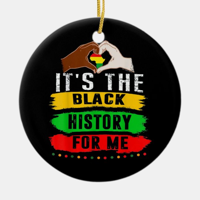 Es ist die schwarze Geschichte für mich Keramik Ornament (Vorne)