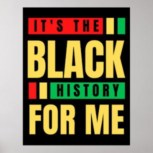 Es ist die schwarze Geschichte für mich Melanin Si Poster