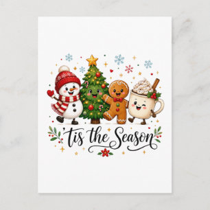 Es ist die Weihnachtszeit Postkarte