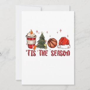 Es ist die Weihnachtszeit Xmas Basketball  Einladung
