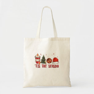 Es ist die Weihnachtszeit Xmas Basketball  Tragetasche