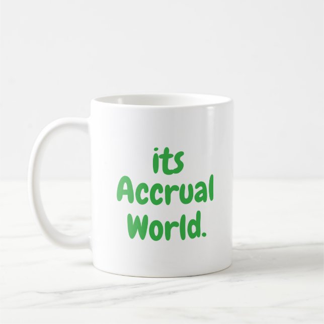 Es ist die Welt der Perioden, die lustige Buchhalt Kaffeetasse (Links)