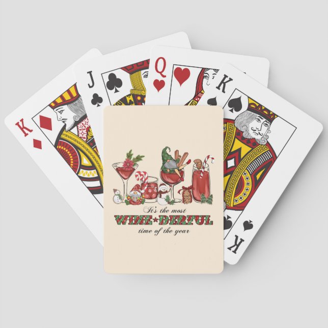 Es ist die wine-derful Zeit Spielkarten (Rückseite)