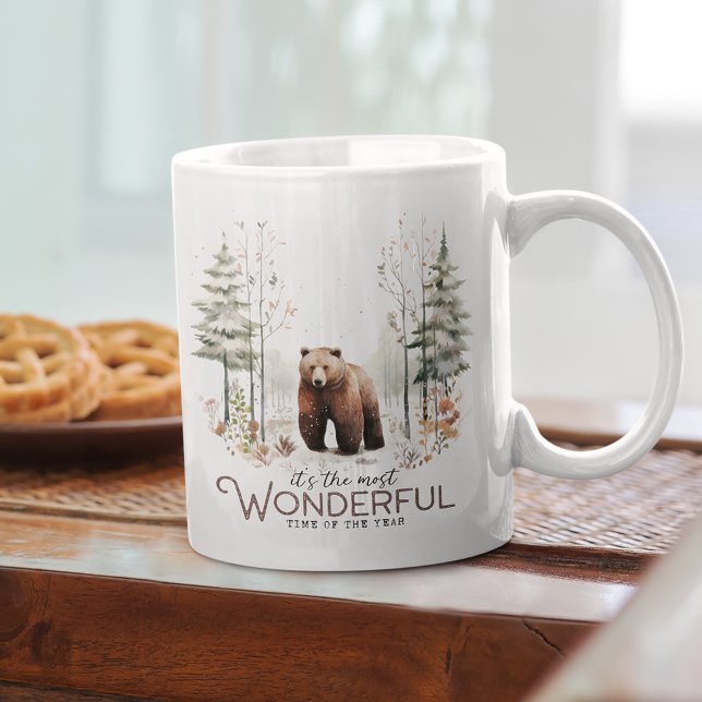 Es ist die wunderbarste Zeit des Jahres, Bär Kaffeetasse (Von Creator hochgeladen)