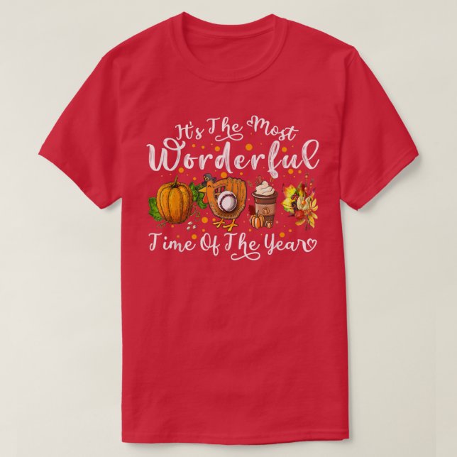 Es ist die wunderbarste Zeit des Jahres Baseball A T-Shirt (Design vorne)