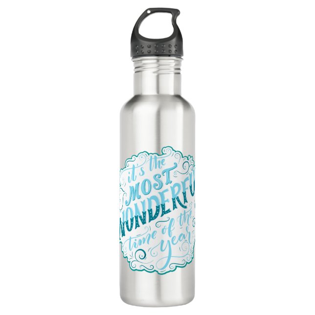 Es ist die wunderbarste Zeit des Jahres Edelstahlflasche (Vorderseite)