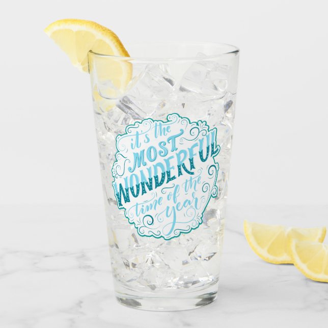 Es ist die wunderbarste Zeit des Jahres Glas (Vorderseite Ice)
