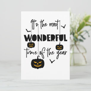 Es ist die wunderbarste Zeit des Jahres Halloween Einladung