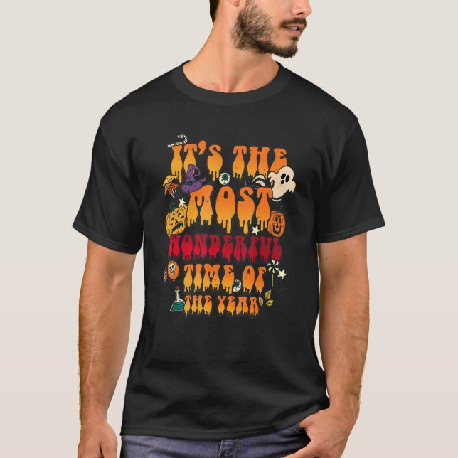 Es ist die wunderbarste Zeit des Jahres Halloween T-Shirt (Vorderseite)