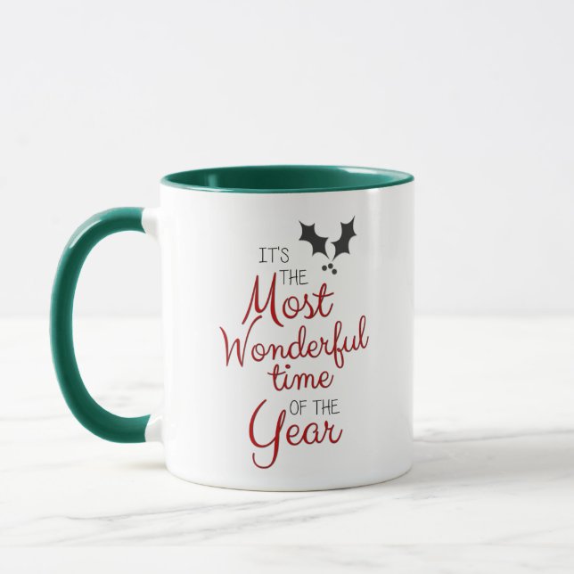 Es ist die wunderbarste Zeit des Jahres Kaffee Tasse (Links)