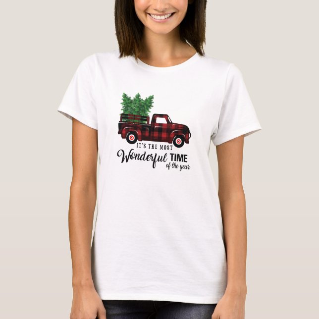 Es ist die wunderbarste Zeit des Jahres LKW T-Shirt (Vorderseite)