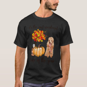 Es ist die wunderbarste Zeit des Jahres Pudel T-Shirt
