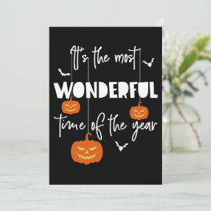 Es ist die wunderbarste Zeit des Jahres Pumpkin Einladung