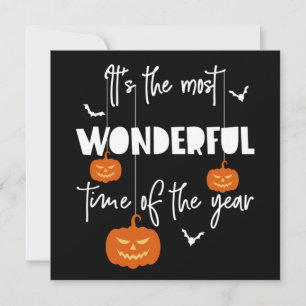 Es ist die wunderbarste Zeit des Jahres Pumpkin Einladung