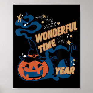 Es ist die wunderbarste Zeit des Jahres Schwarze K Poster