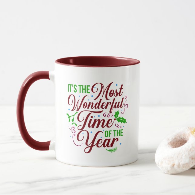 Es ist die wunderbarste Zeit des Jahres Tasse (Mit Donut)