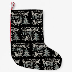 ES IST DIE WUNDERBARSTE ZEIT DES JAHRES Weihnachte Kleiner Weihnachtsstrumpf