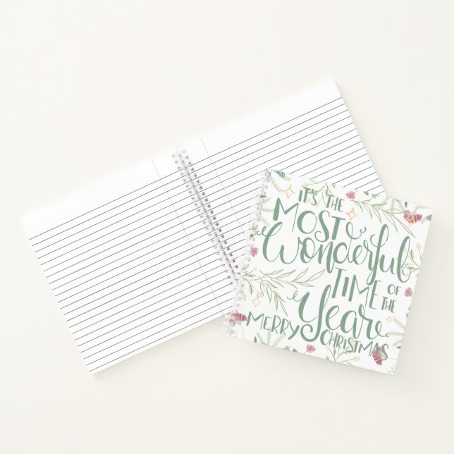 Es ist die wunderbarste Zeit des Jahres Weihnachte Notizbuch (Innenseite)