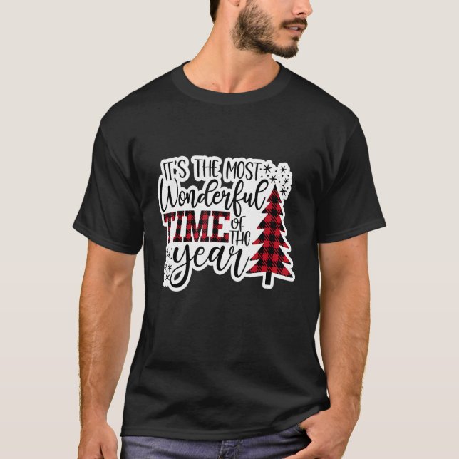 Es ist die wunderbarste Zeit des Jahres Weihnachte T-Shirt (Vorderseite)