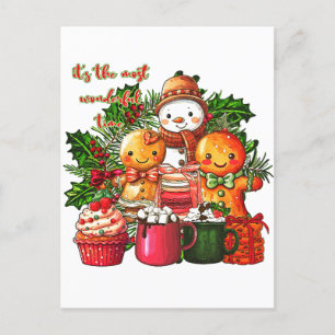Es ist die wunderbarste Zeit - frohe Weihnachten Postkarte
