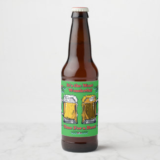 Es ist die wunderbarste Zeit für ein Bier Bierflaschenetikett