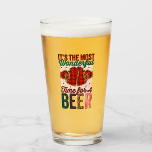 Es ist die wunderbarste Zeit für ein Bier Glas