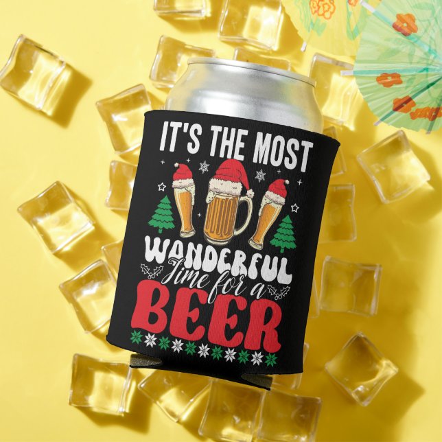 Es ist die wunderbarste Zeit für ein Bier Weihnach Dosenkühler (In Situ Sommer)
