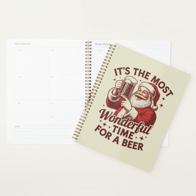 Es ist die wunderbarste Zeit für ein Bier Weihnach Planer (Anzeige)