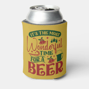 Es ist die wunderbarste Zeit für ein Bierweihnacht Dosenkühler