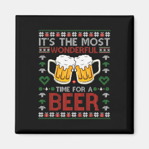 Es ist die wunderbarste Zeit für eine Bier-Weihnac Magnet