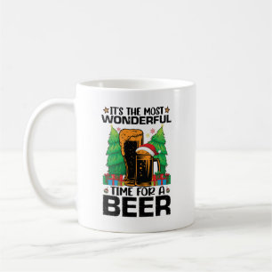Es ist die wunderbarste Zeit für einen Bier-Weihna Kaffeetasse