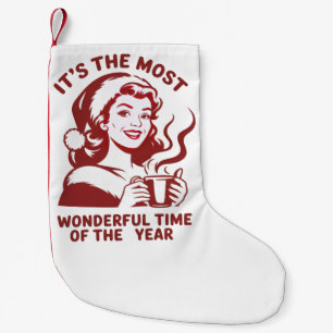 Es ist die wunderbarste Zeit Sarkastische Weihnach Kleiner Weihnachtsstrumpf