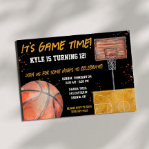 Es ist die Zeit des Spiels! Basketball Geburtstags