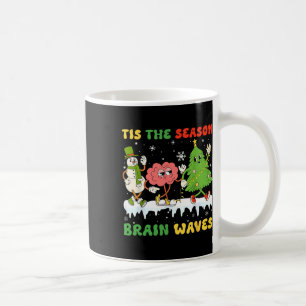 Es ist die Zeit für Hirnwellen Weihnachts-Neurolog Kaffeetasse