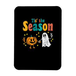 Es ist die Zeit Kürbisblatt-Latte Herbst-Softball Magnet