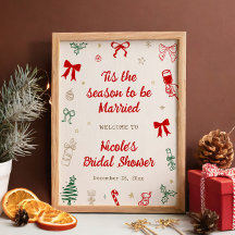 Es ist die Zeit Weihnachten Brautparty Willkommen