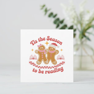 Es ist die Zeit zum Lesen von Weihnachts-Schulbüch Einladung