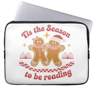 Es ist die Zeit zum Lesen von Weihnachts-Schulbüch Laptopschutzhülle