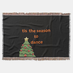 Es ist die Zeit zum Tanzen Weihnachtsdecke Decke