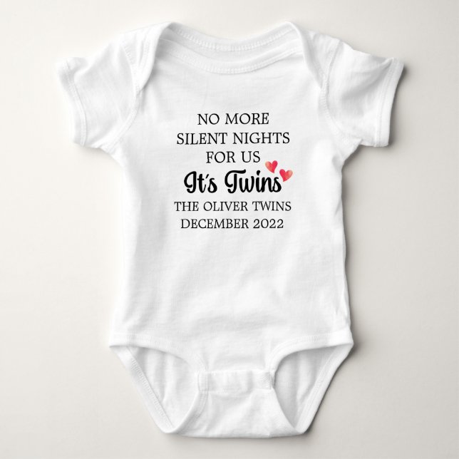 Es ist die Zins-Baby-Ankündigung Baby Strampler (Vorderseite)