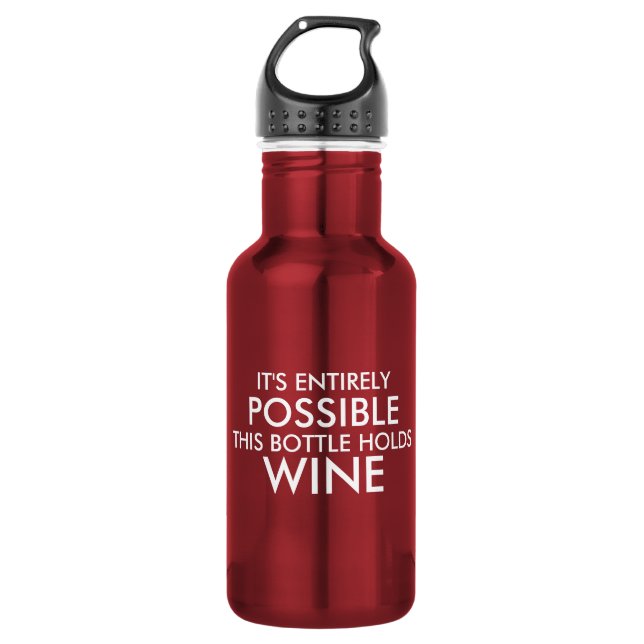 Es ist diese Flasche hält Wein völlig möglich Trinkflasche (Vorderseite)