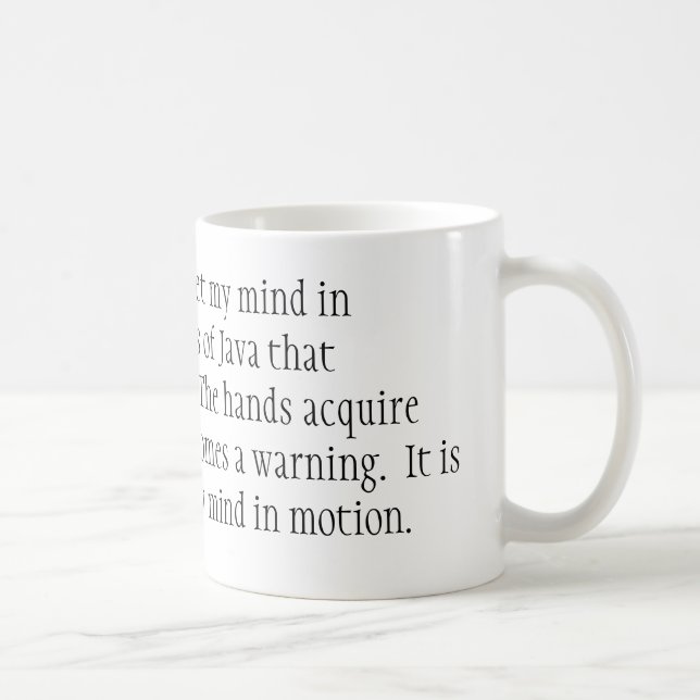 Es ist durch des Koffeins Set I allein mein Kaffeetasse (Rechts)
