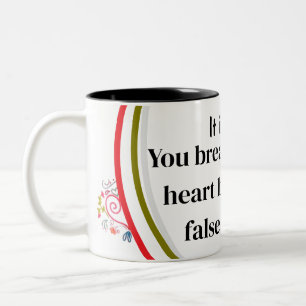 Es ist echt zweifarbige tasse
