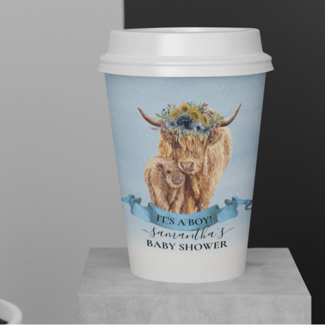 Es ist ein Baby Baby Baby Baby Baby Baby Boy Blue  Pappbecher (Von Creator hochgeladen)